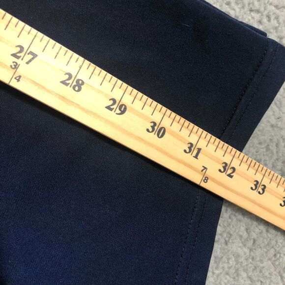 Adidas Pants Men Medium Blue Joggers Basketball Sweatpants Logo Striped Training - Picture 9 of 9